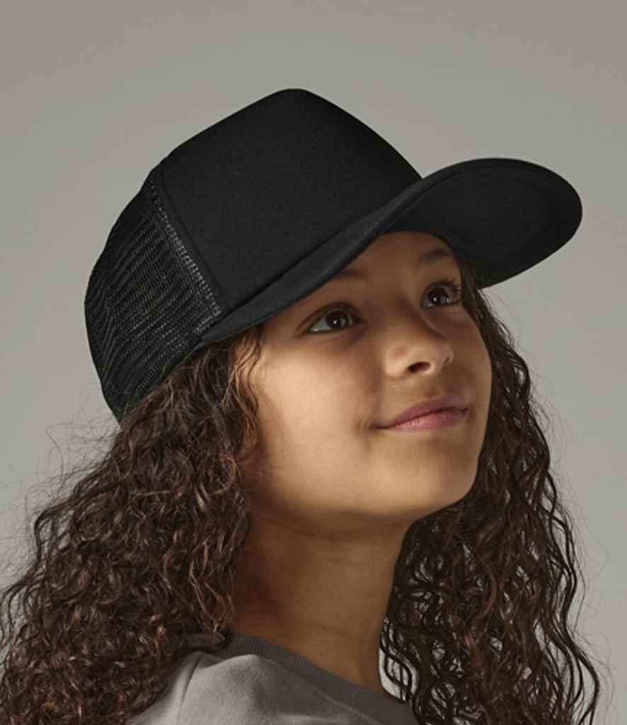 BB645B Beechfield Kids Vintage Snapback Trucker Cap