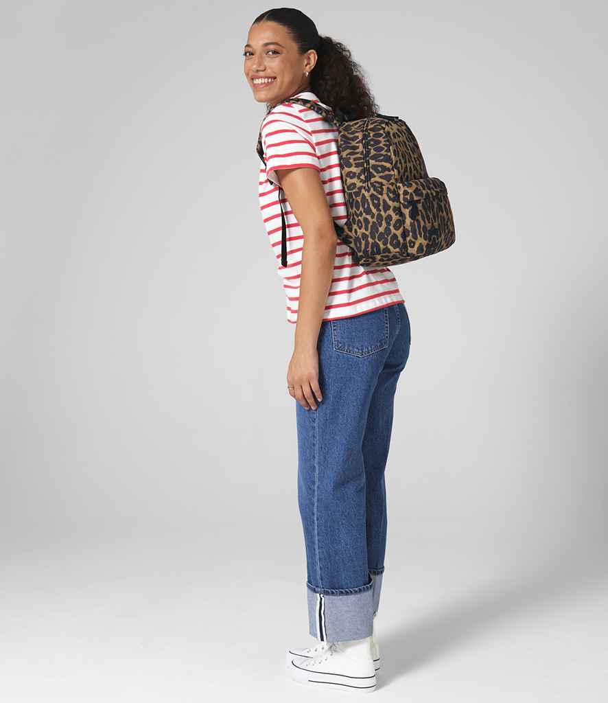 BG195S BagBase Leopard Print Mini Backpack