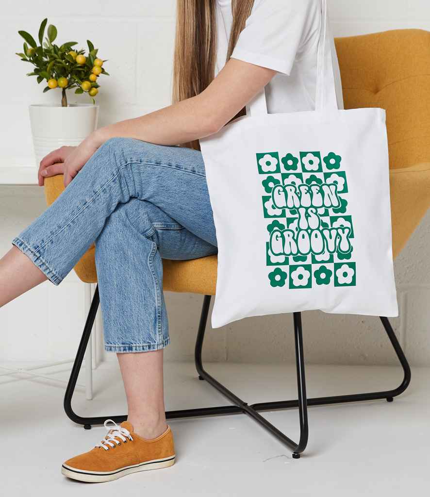 BR051 Brand Lab Organic Cotton Long Handle Shopper