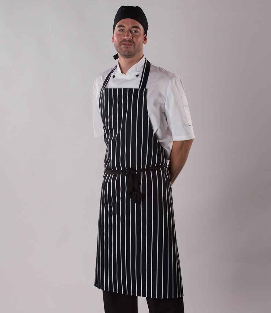DE145 Dennys Stripe Bib Apron