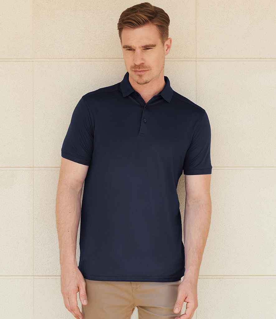 H460 Henbury Slim Fit Stretch Microfine Piqué Polo Shirt