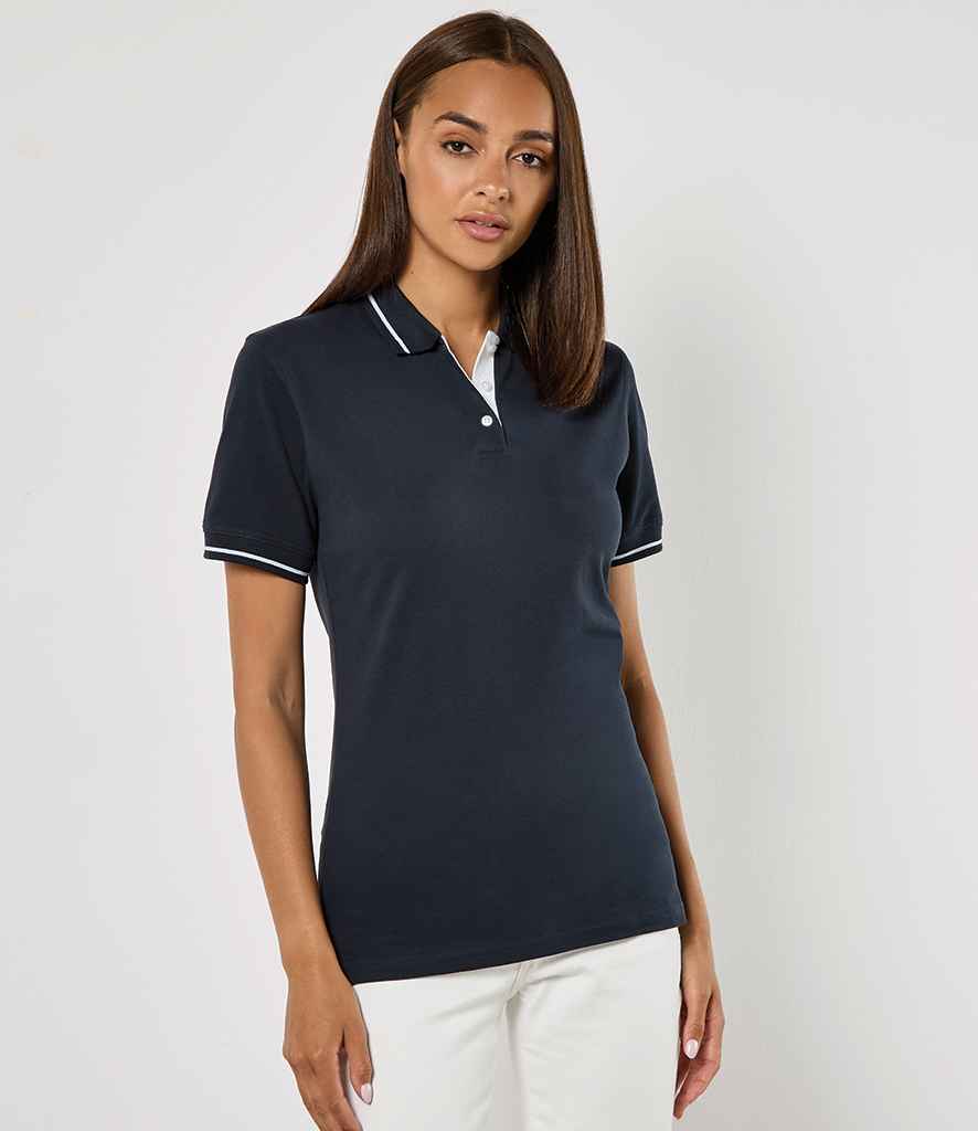 K706 Kustom Kit Ladies St Mellion Tipped Cotton Piqué Polo Shirt