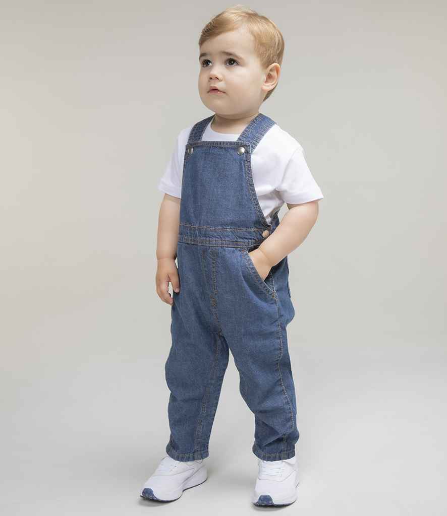 LW700 Larkwood Kids Denim Dungarees