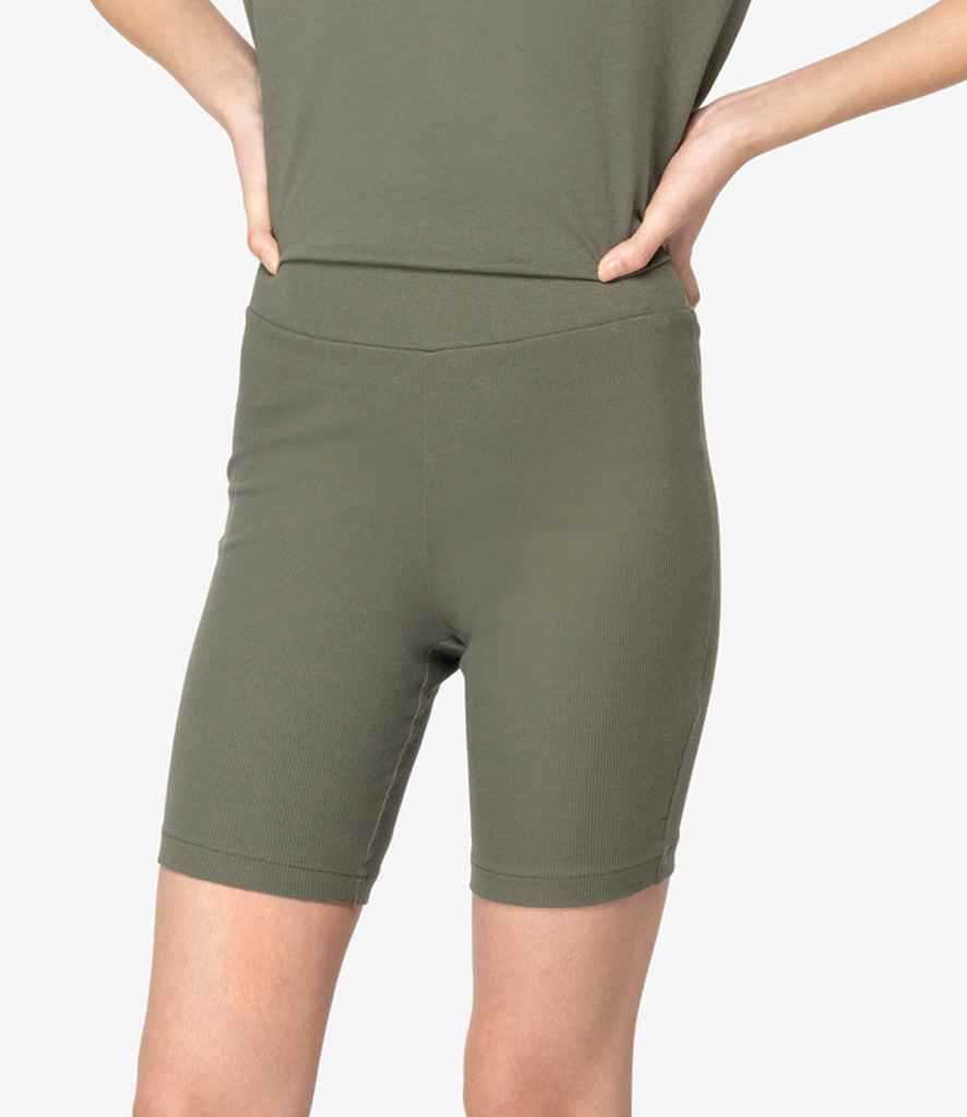 NS744 Native Spirit Ladies Ribbed Shorts