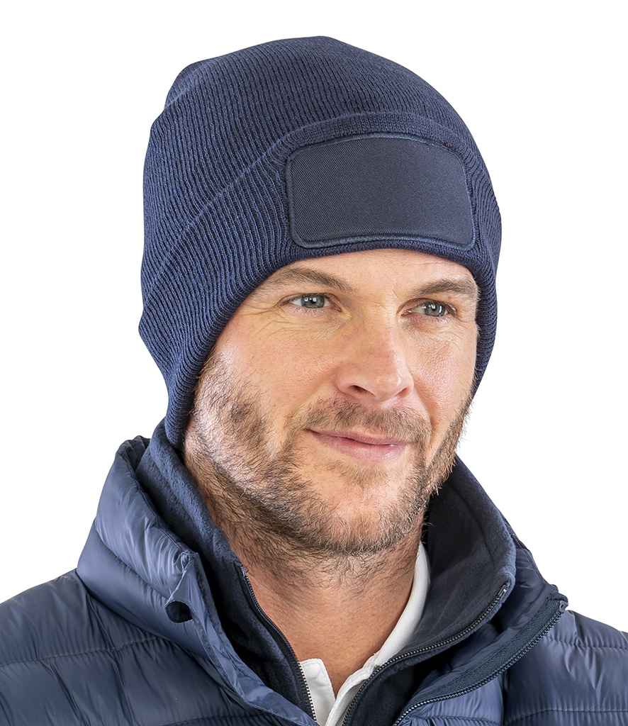 RC927 Result Recycled Double Knit Printers Beanie