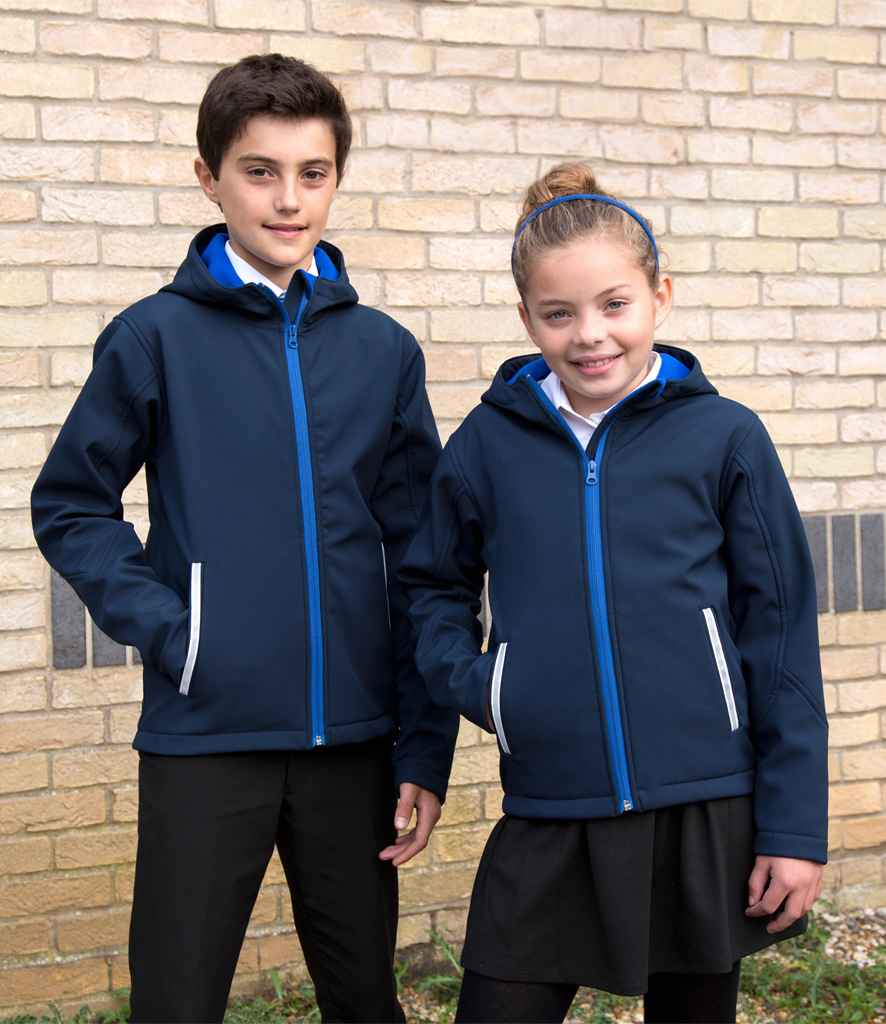 RS224B Result Core Kids TX Performance Hooded Soft Shell Jacket
